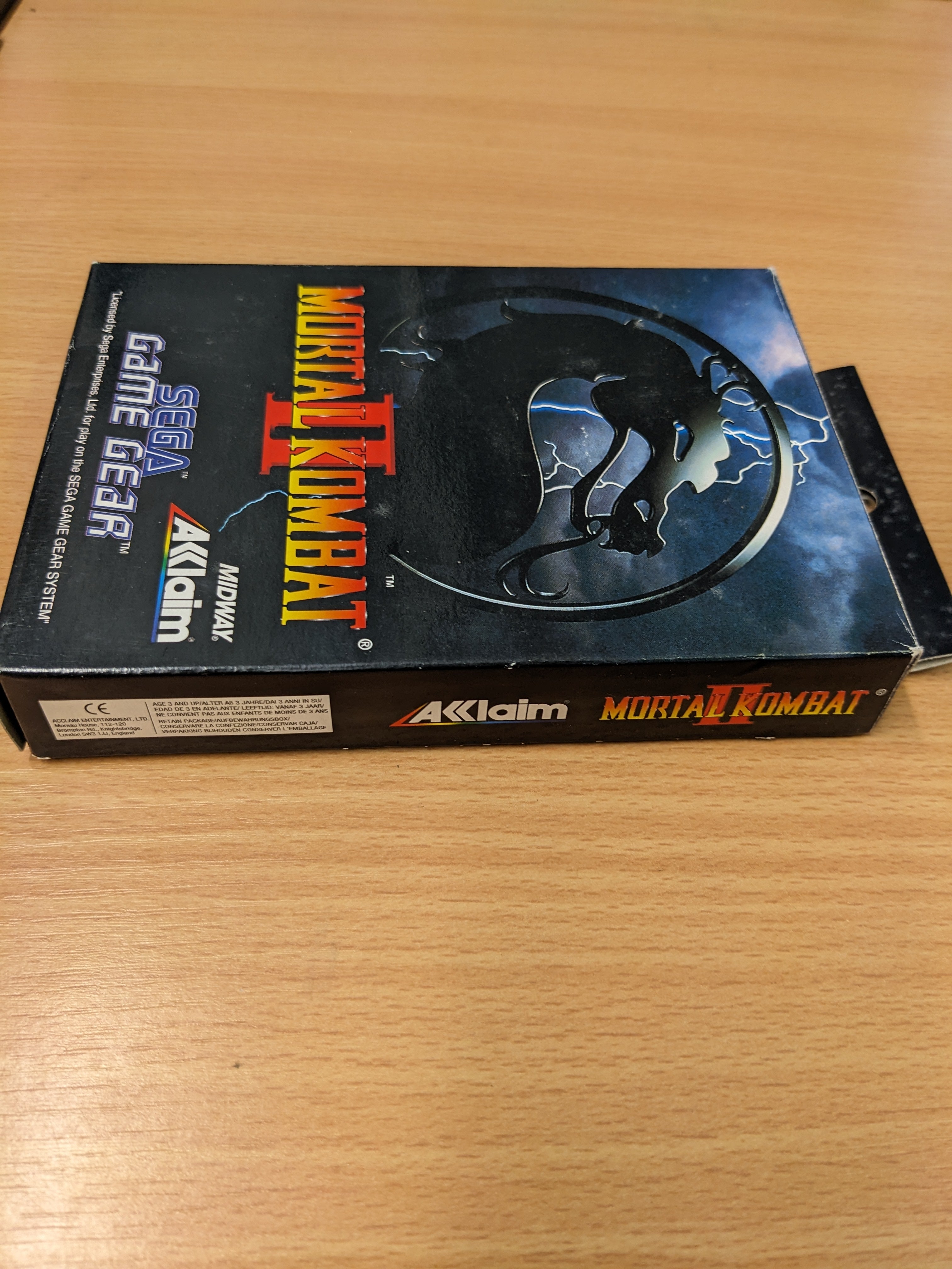 Mortal Kombat II Sega Game Gear game Mortal Kombat II Sega Game Gear game